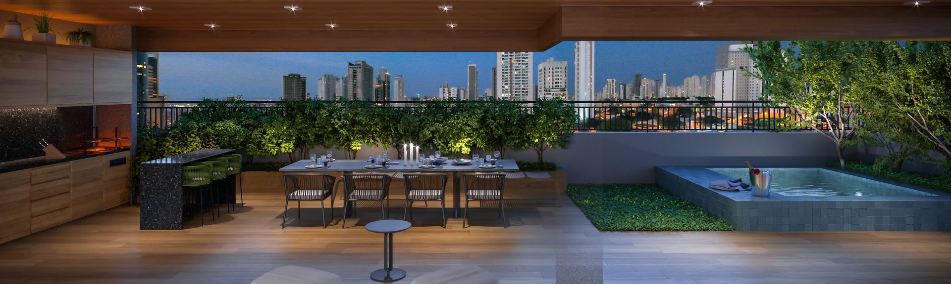 Quintal da Casa Jardim, Casa Brasileira Consciente (perspectiva ilustrada)